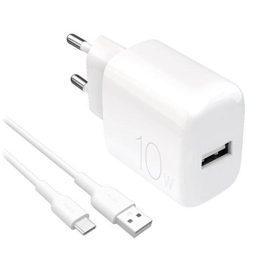 Kit Energia: Caricabatterie Pro Lite da 10W con porta USB-A + Cavo da USB-A a USB-C
